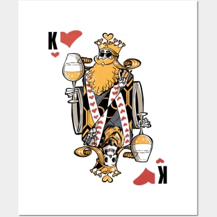 King of hearts and beer Posters and Art